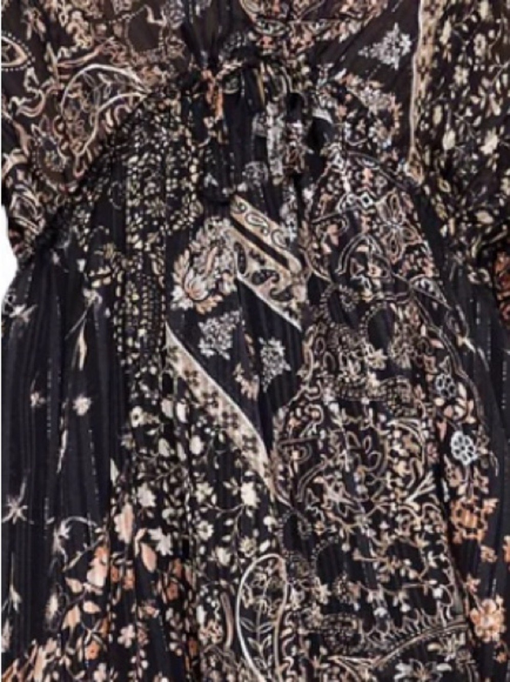 FOREVER 21 SATIN PAISLEY PLUNGING MINI Dress
